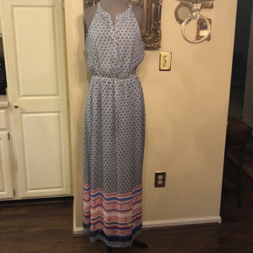 Blue print maxi dress from Old Navy